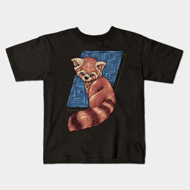 Weasel cute Kids T-Shirt by Darts design studio